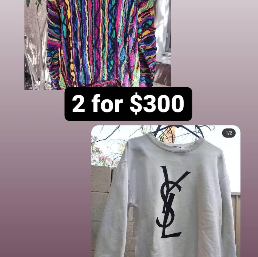 Coogi and YSL sweat long sleeve bundle